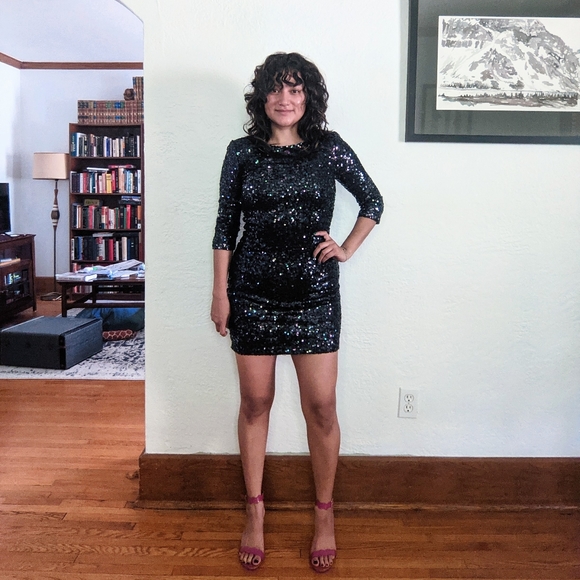 Sequin Party Mini Dress by BB Dakota - Picture 5 of 6